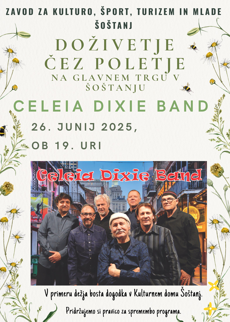 Celeia Dixie band, koncert