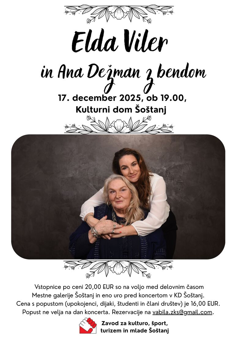 Elda Viler in Ana Dežman z bandom; II. abonmajska predstava – koncert