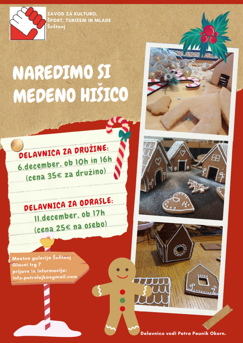 MEDENE HIŠICE – praznično ustvarjanje za družine in odrasle! 🐝✨