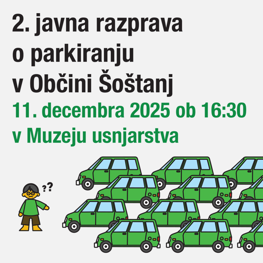 Načrt izvajanja parkirne politike - 2. javna razprava
