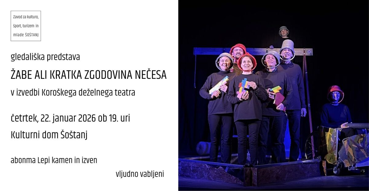 Žabe ali kratka zgodovina nečesa, gledališka predstava v izvedbi Koroškega deželnega teatra