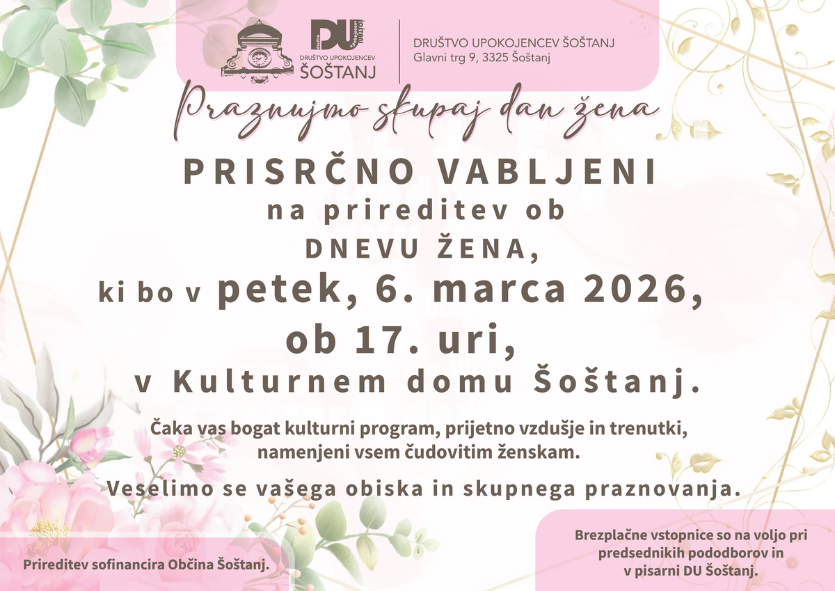 PRIREDITEV OB DNEVU ŽENA