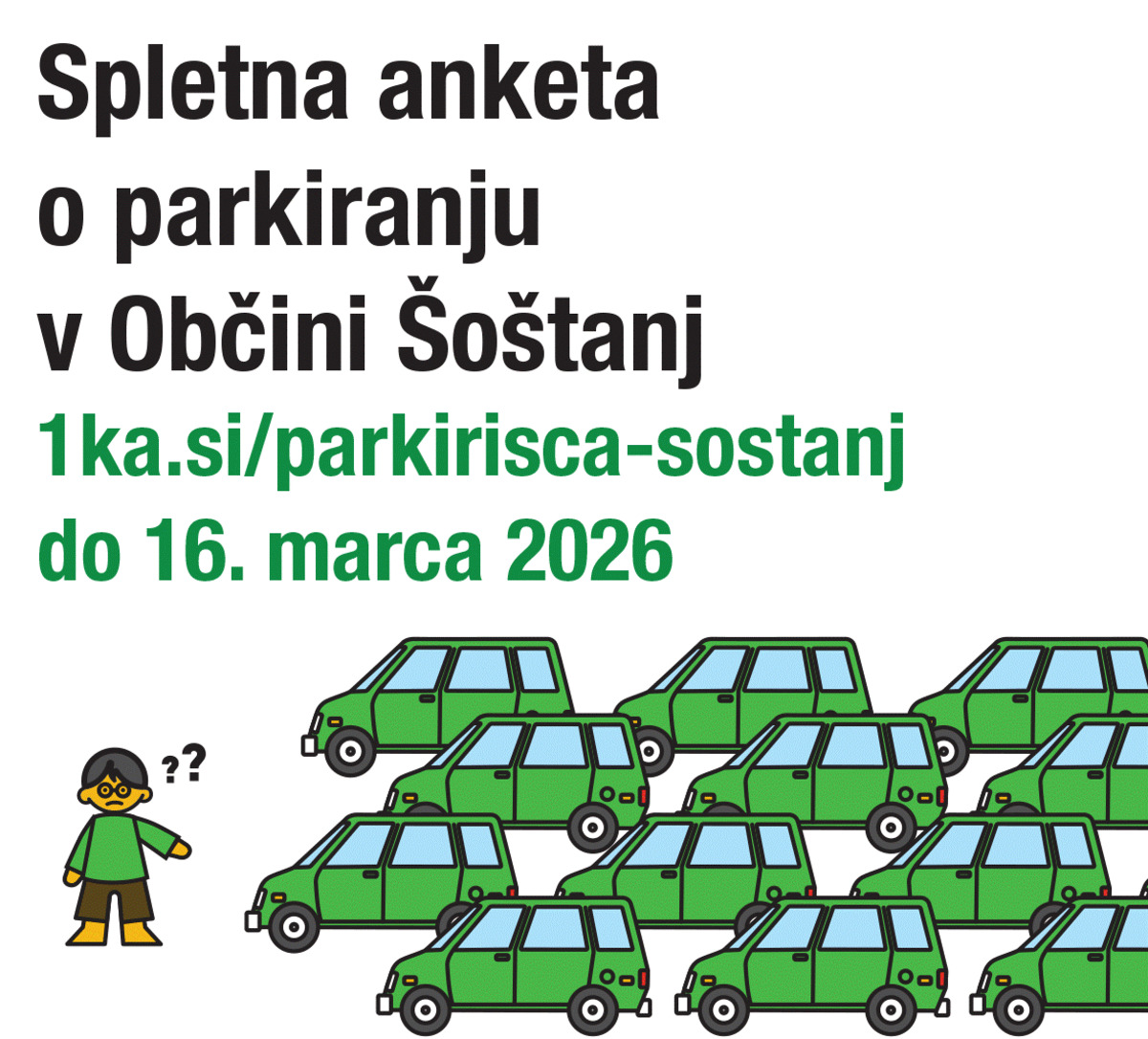 Spletna anketa o parkirni politiki v občini Šoštanj