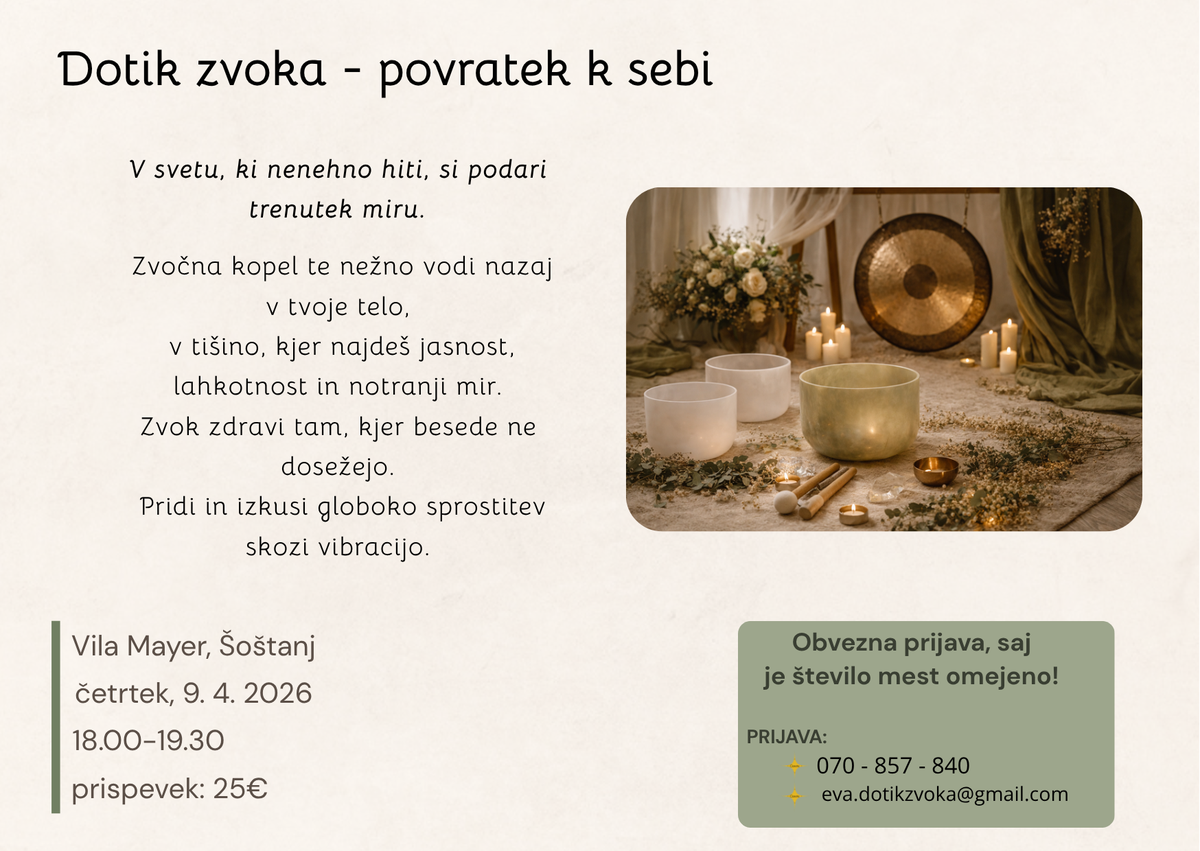 Dotik zvoka - povratek k sebi