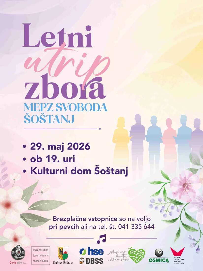 Letni utrip zbora MePZ Svoboda Šoštanj