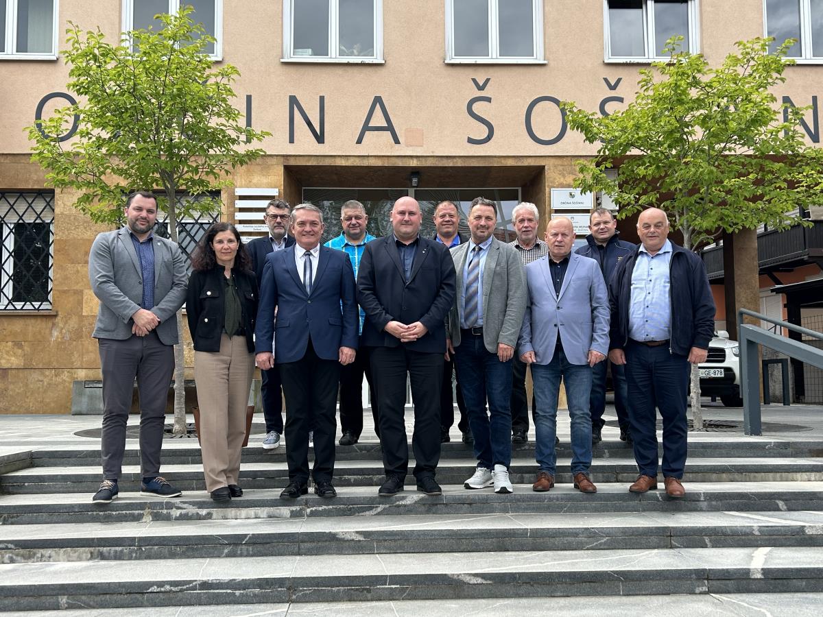 Vodstvo Gasilske zveze Slovenije na obisku v Šoštanju