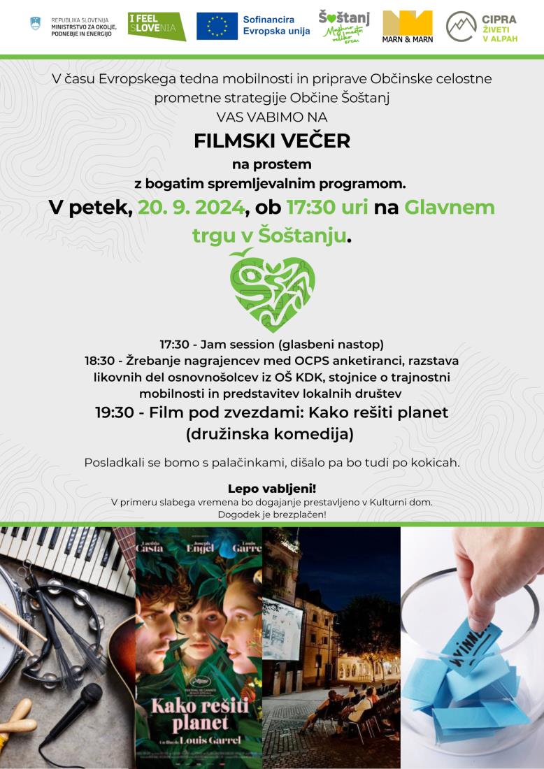 Filmski večer z bogatim spremljevalnim programom